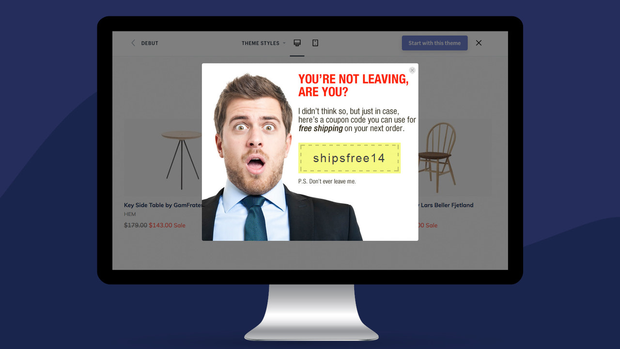 Exit intent Pop ups - Exit intent pop ups that will bring your visitors  back! | Shopify App Store