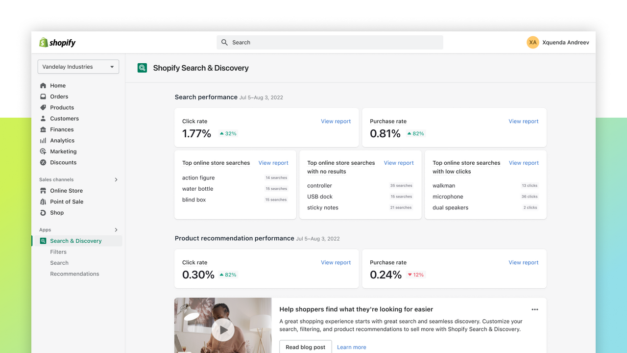 Shopify Search & Discovery: Customize your storefront search | Tienda de  aplicaciones de Shopify